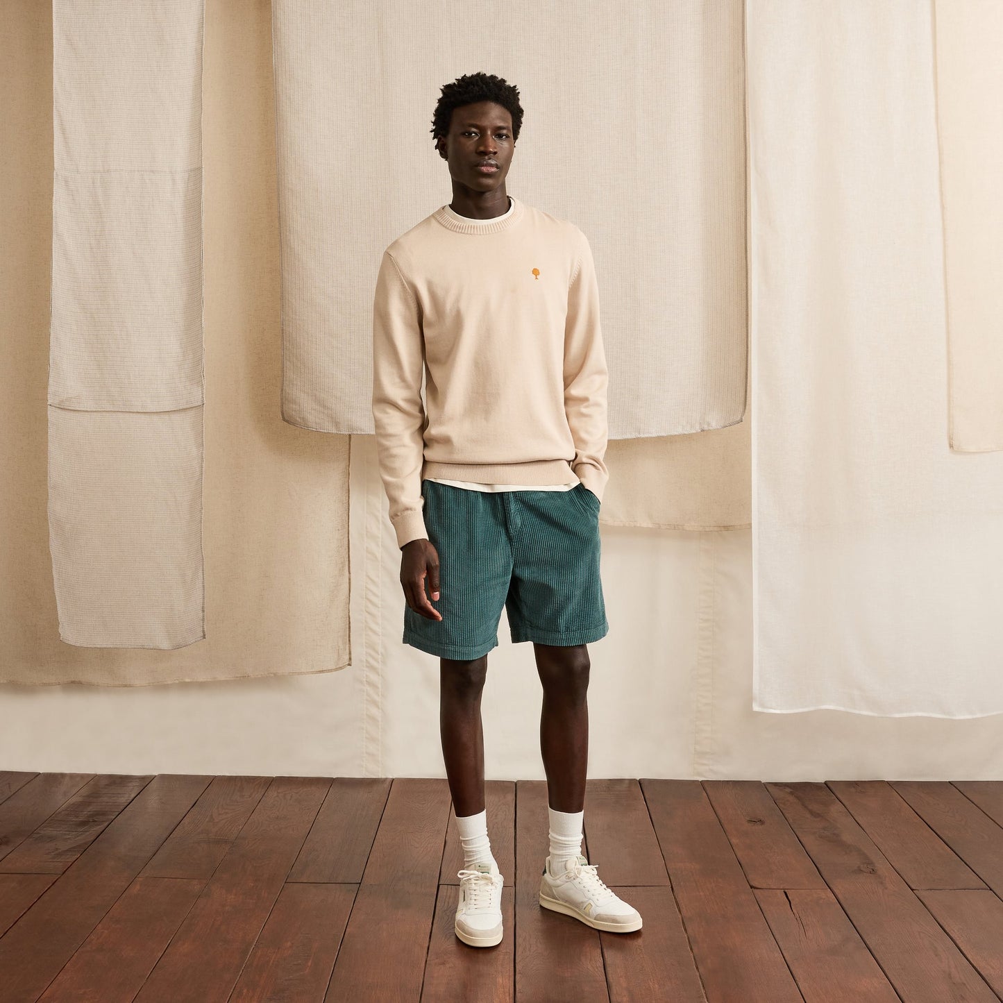 Chevre Short Woven Green