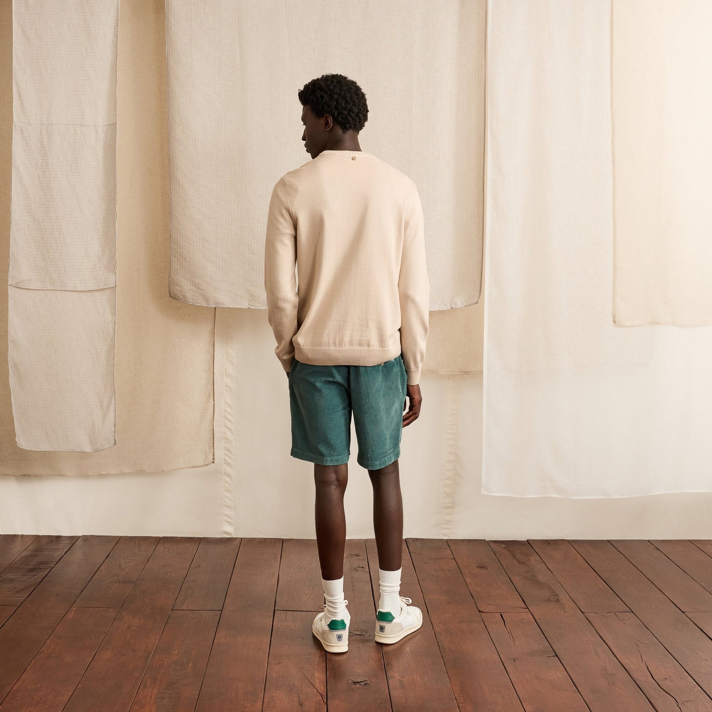Chevre Short Woven Green