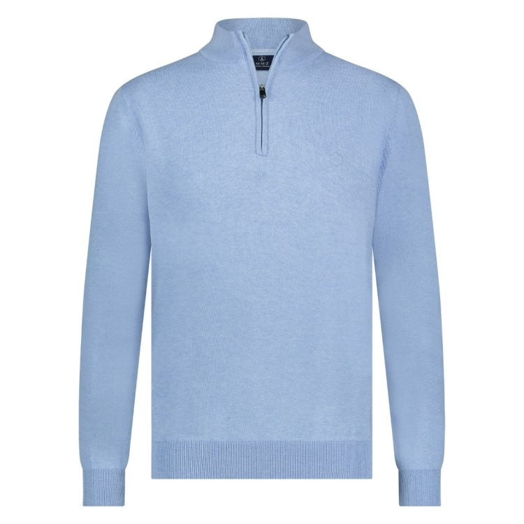 Hince Pullover Zip Light Blue