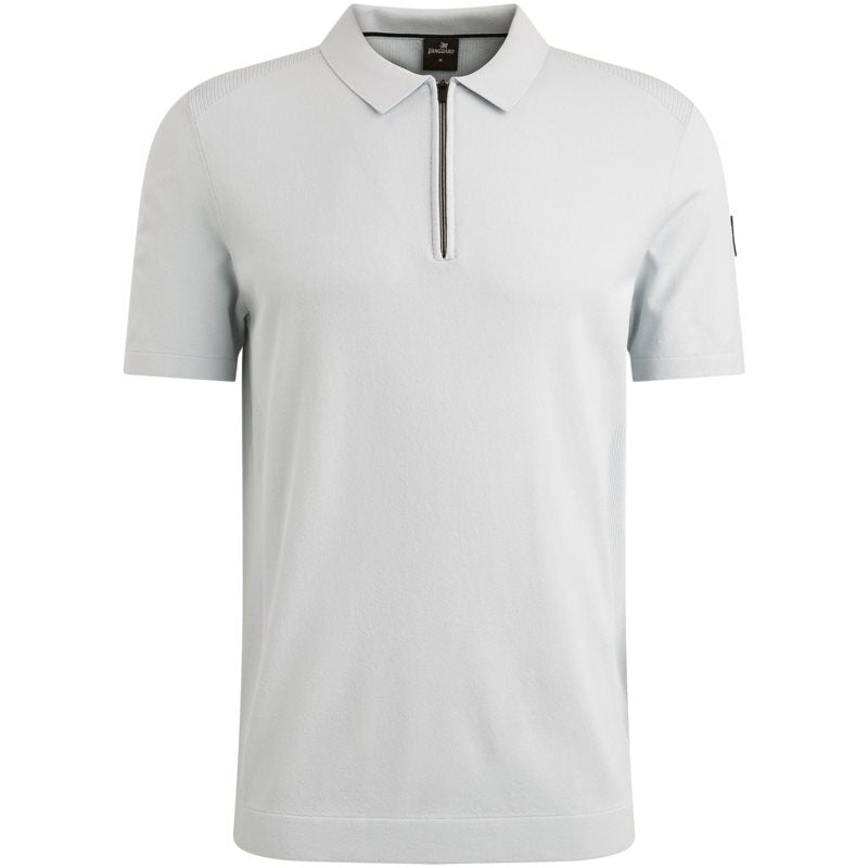Polo Zip Viscose Skywriting