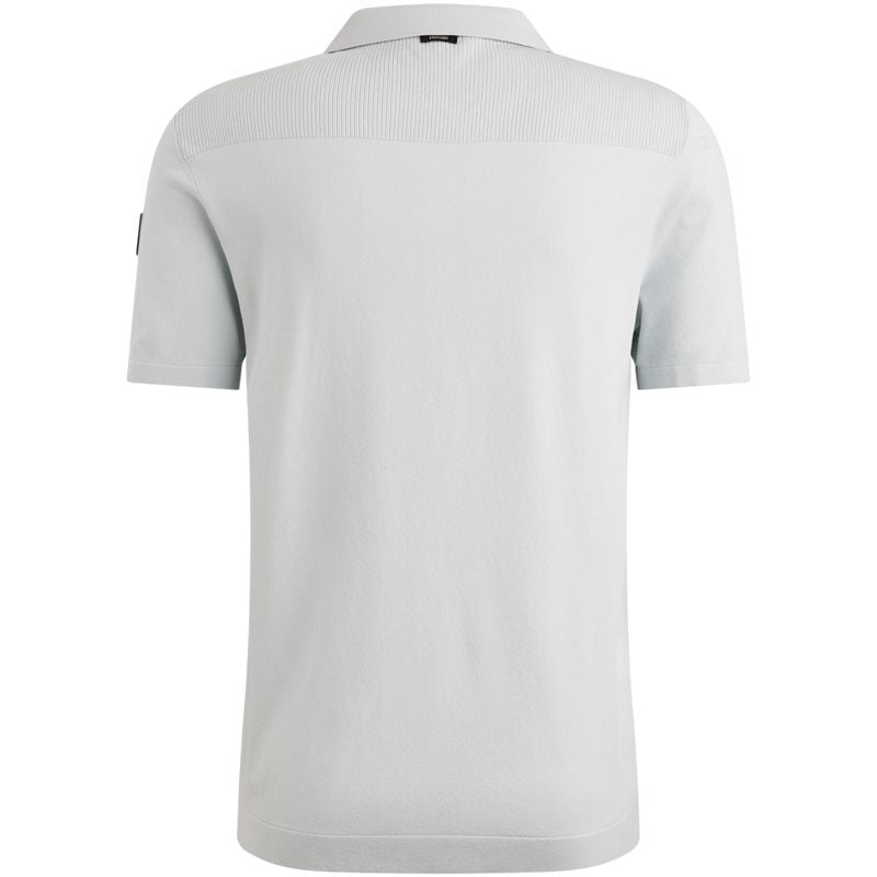 Polo Zip Viscose Skywriting