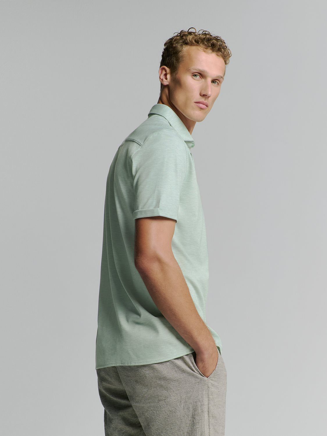 Shirt Jersey Stretch Mint