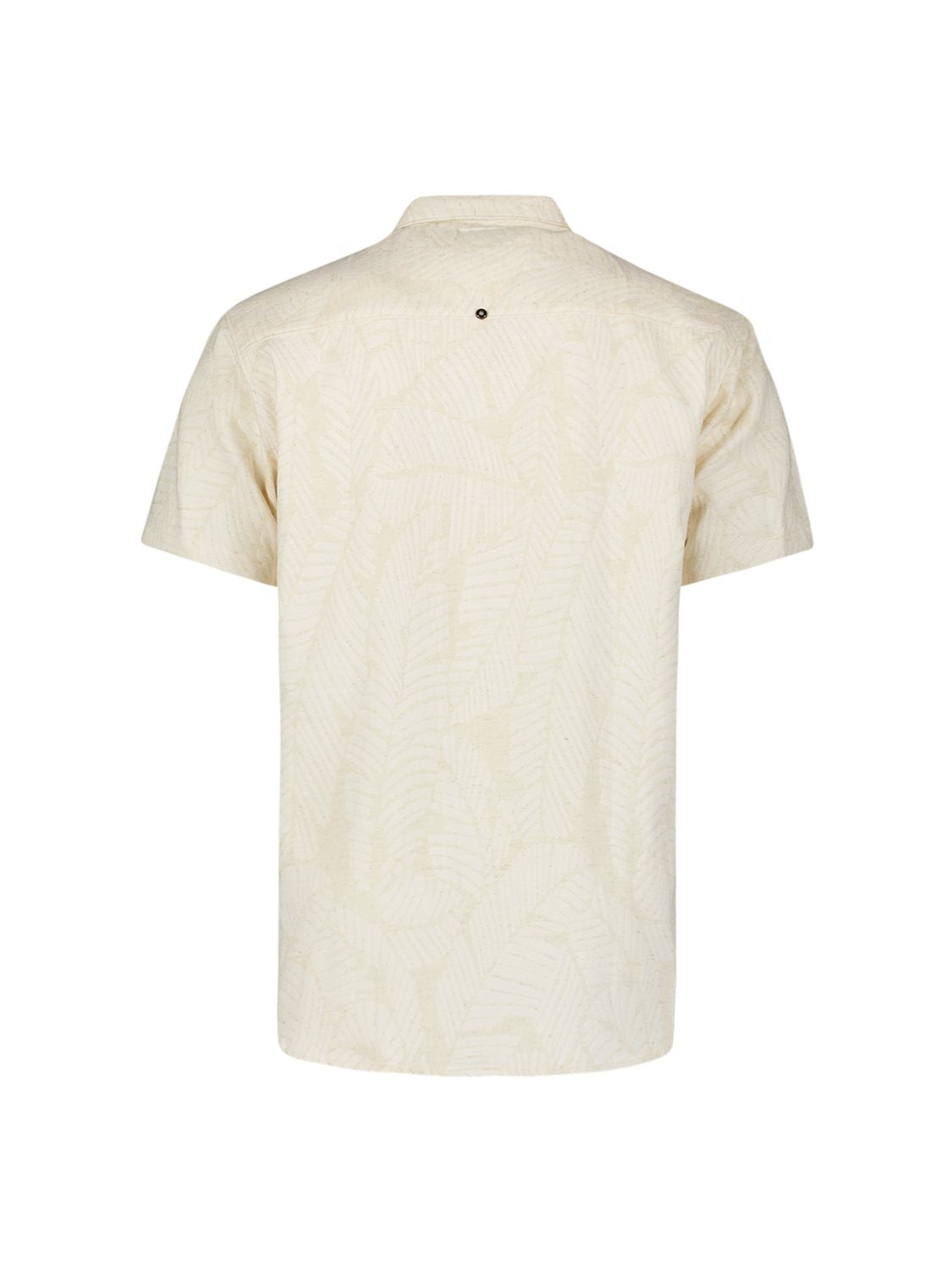 Shirt Linen Jacquard Offwhite