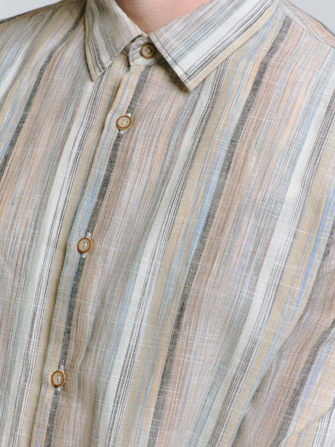 Shirt Slub Coloured Stripes