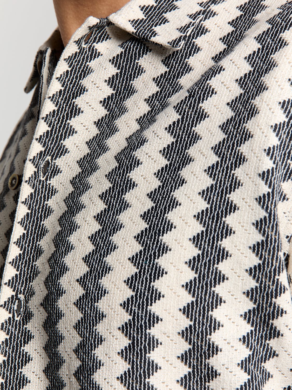 Shirt Zig Zag Offwhite