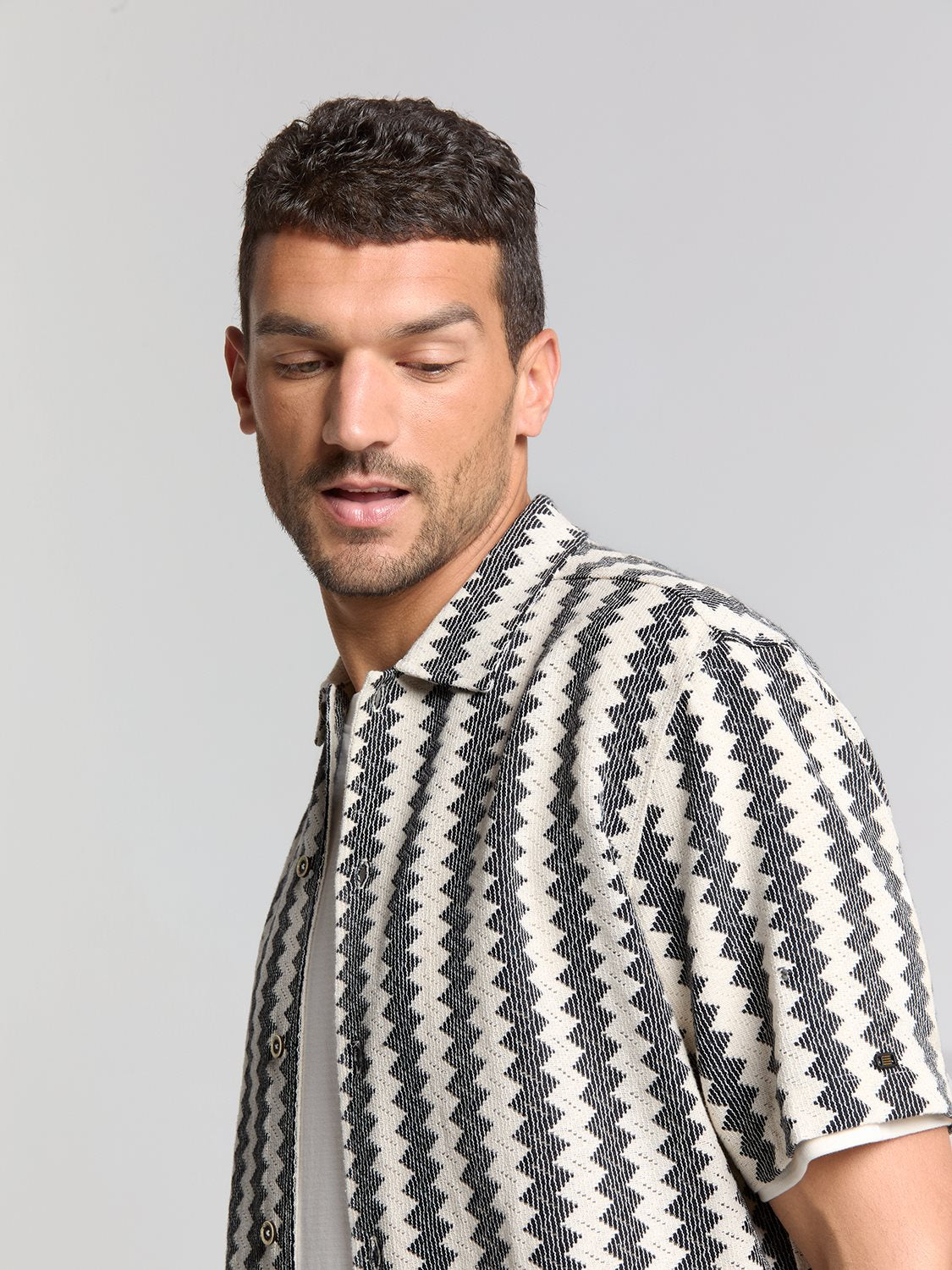 Shirt Zig Zag Offwhite