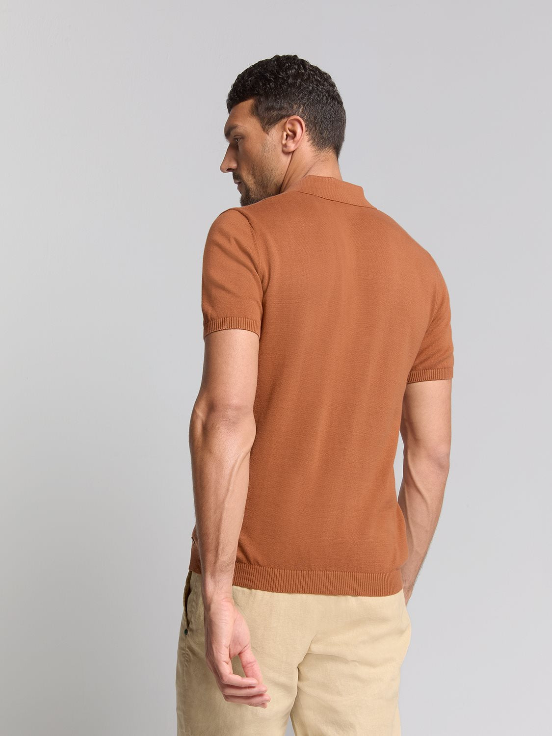 Short Sleeve Polo Jacquard
