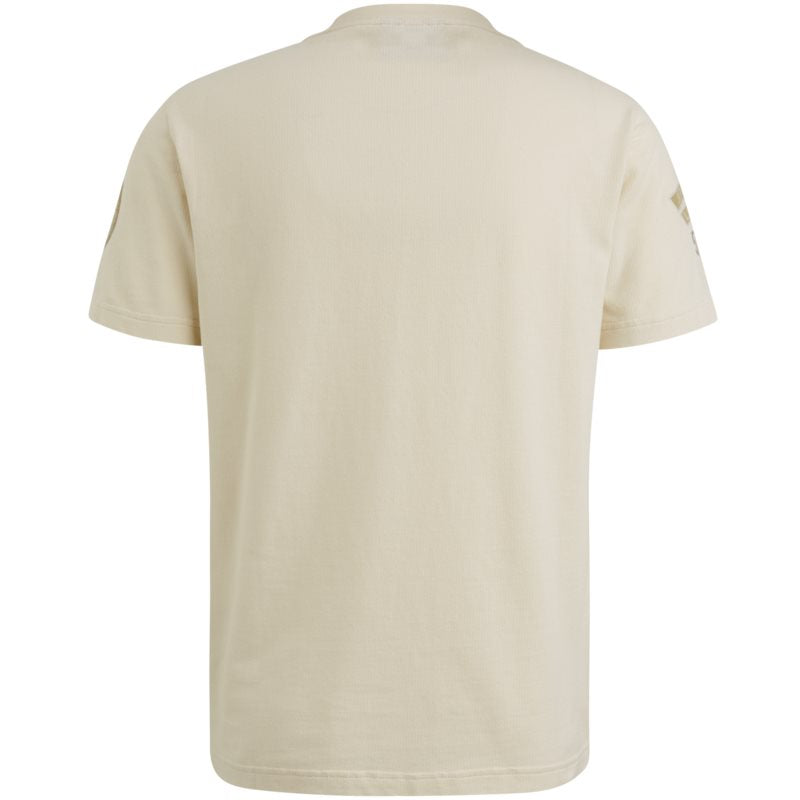 T-shirt Flat Waffle Bone White