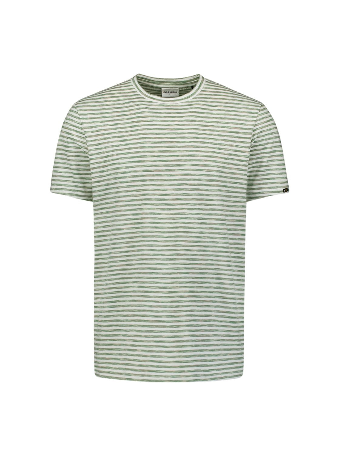 T-shirt Melange Stripe Green