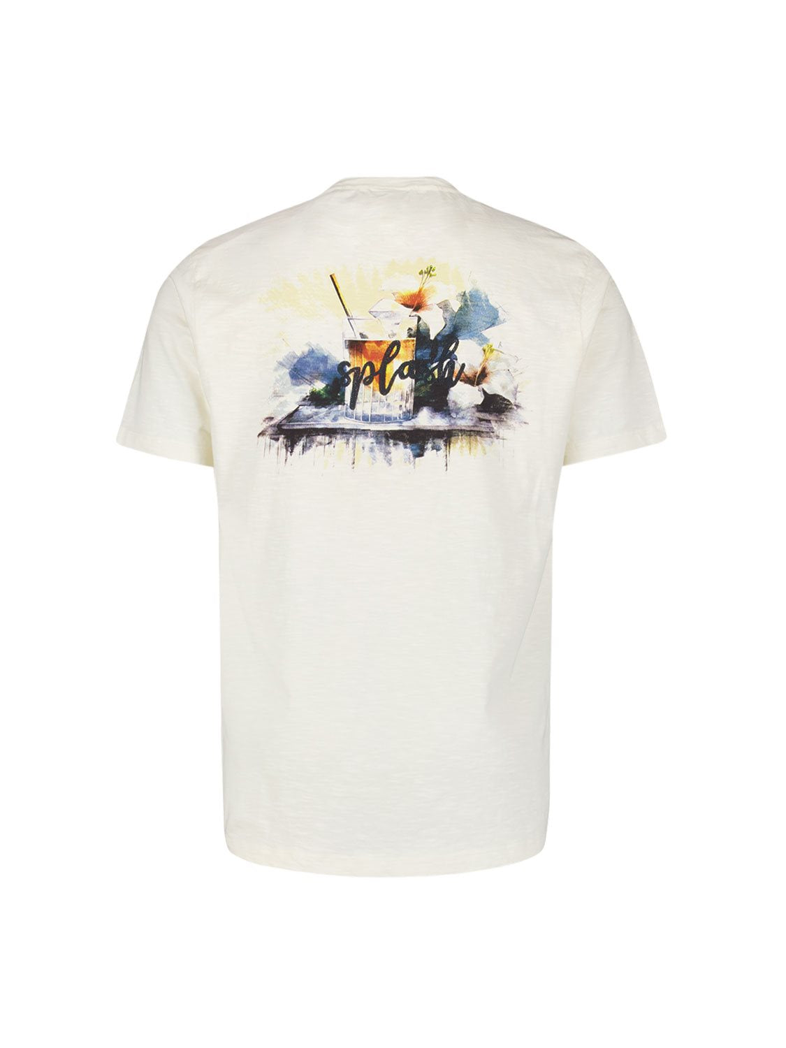 T-shirt Print Slub Natural