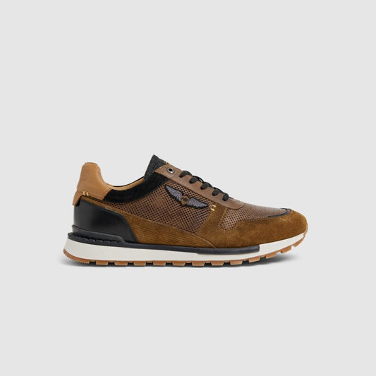 Aircobra Sneaker Suede Cognac