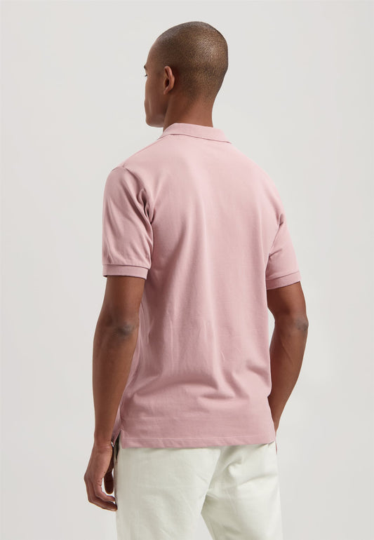 Bowie V-neck Polo Woodrose