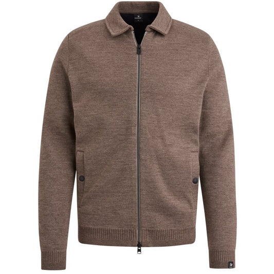 Cardigan Wool Blend Hot Fudge