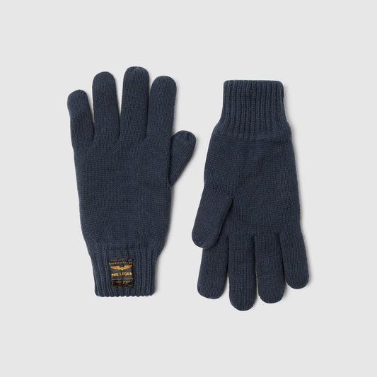 Glove knitted navy