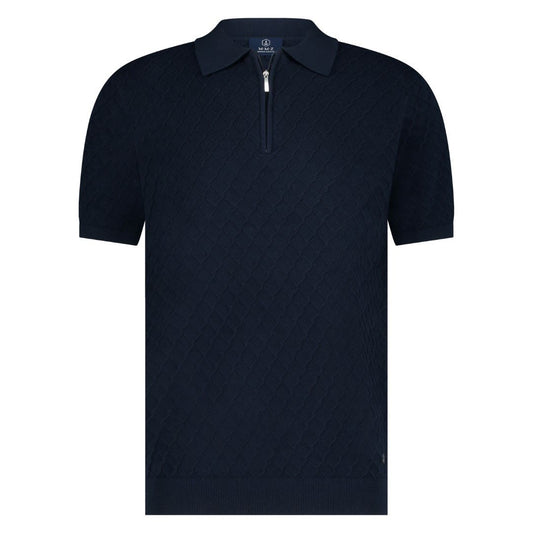 Ian Polo Zip Navy