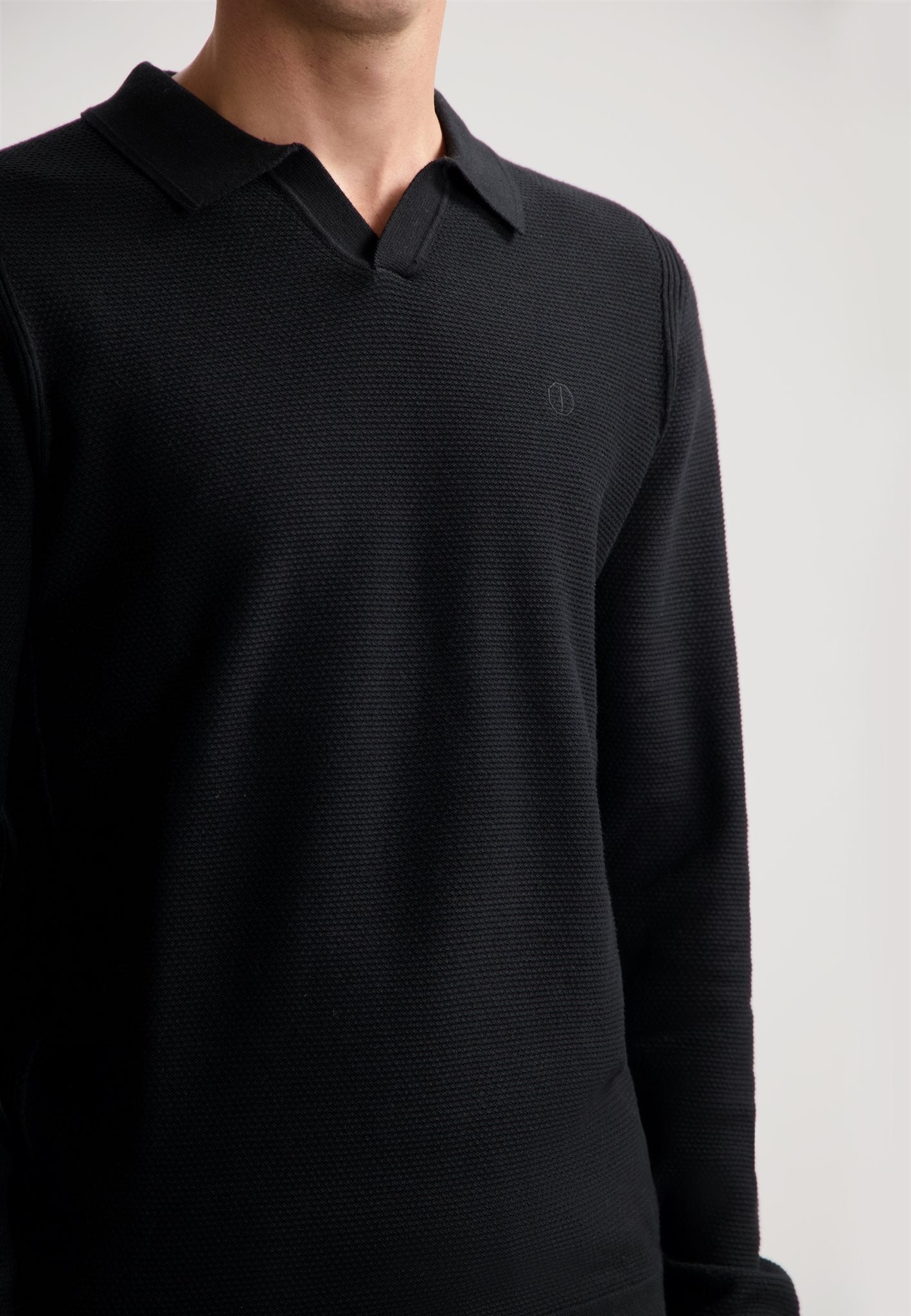 Mercury Polo Long Sleeve Black