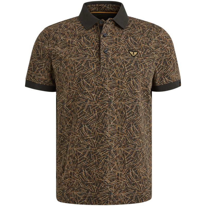 Polo Slub Jersey Obsidian