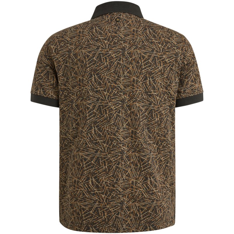 Polo Slub Jersey Obsidian
