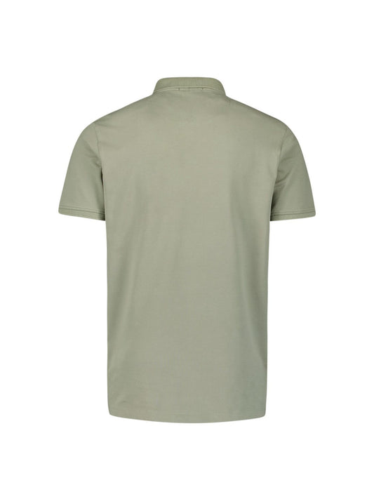 Polo Zip Pique Garment Dyed
