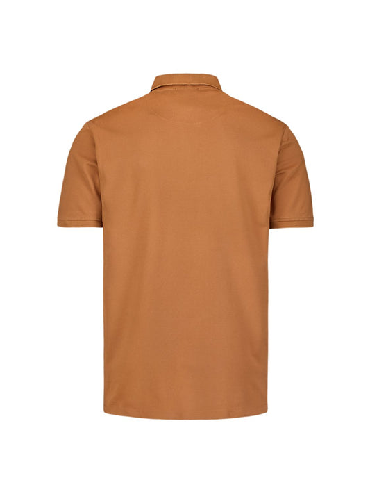 Polo Zip Pique Garment Dyed