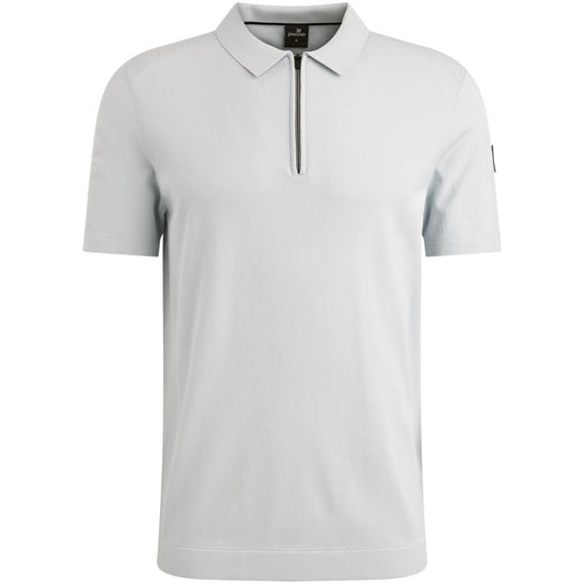 Polo Zip Viscose Skywriting