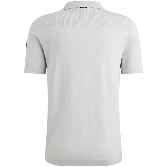 Polo Zip Viscose Skywriting