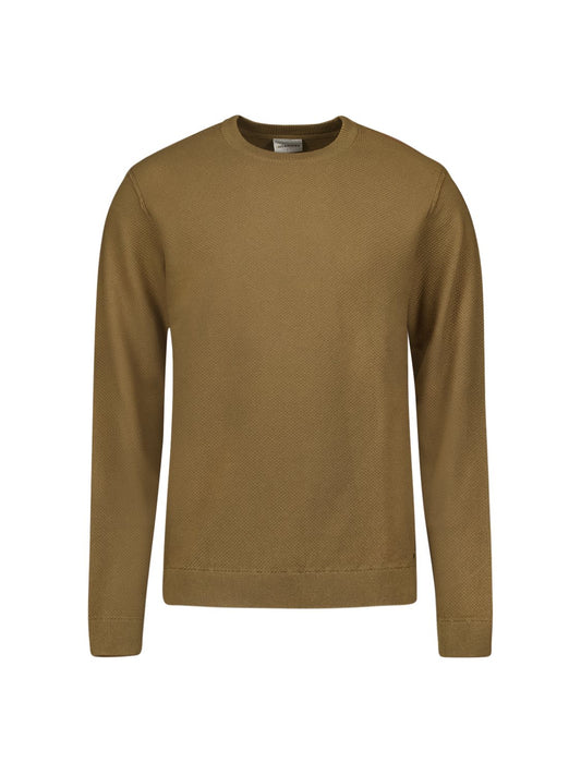 Pullover Solid Jacquard Khaki