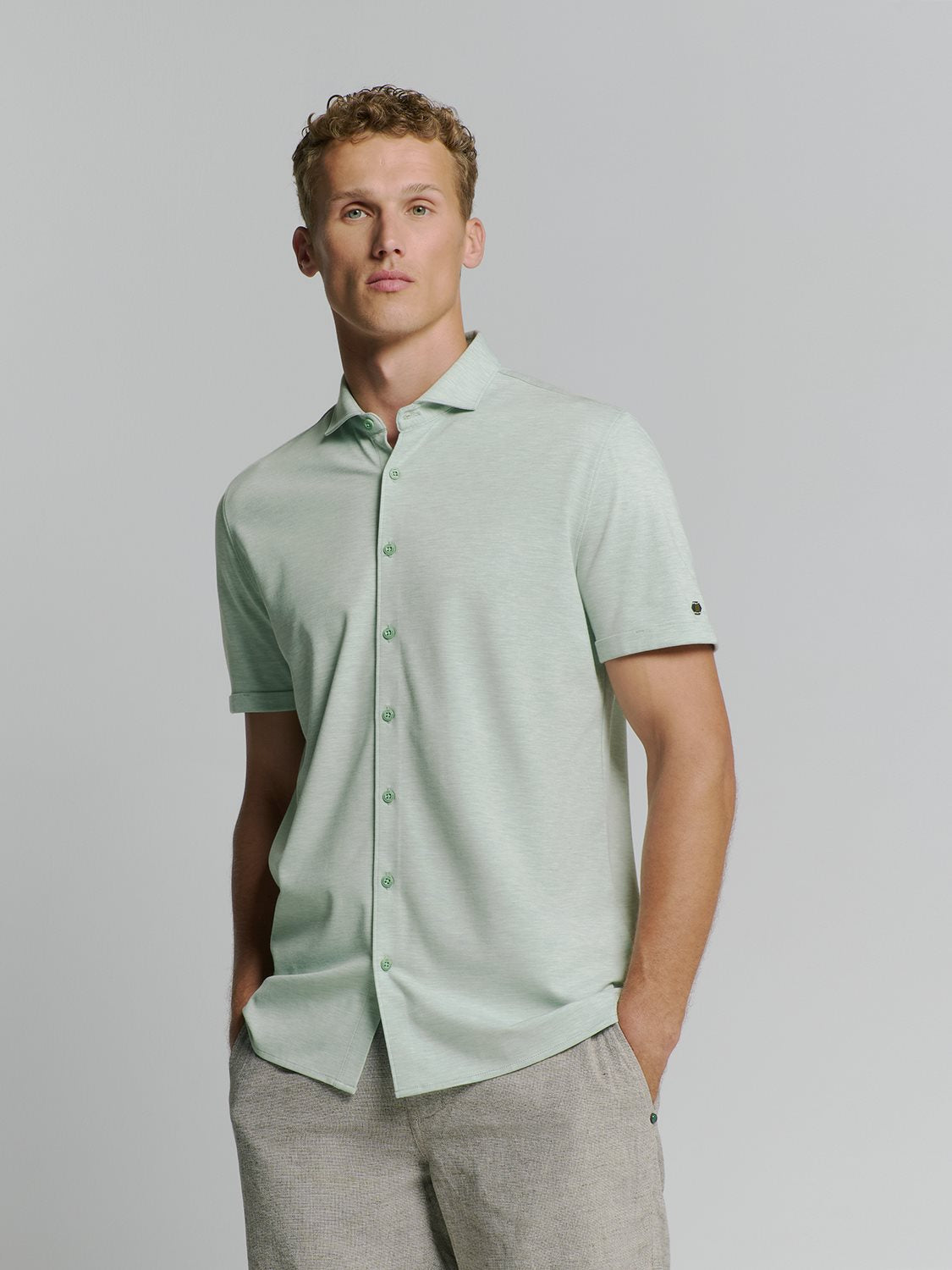 Shirt Jersey Stretch Mint