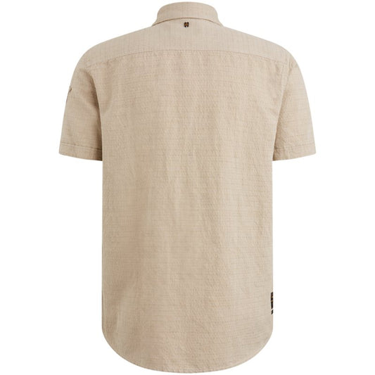 Shirt Linen Dobby Gray Green