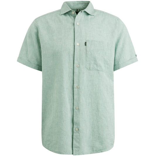 Shirt Linen/Cttn Granite Green