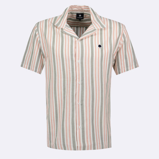 Shirt Vimy Cotton Peach Stripe
