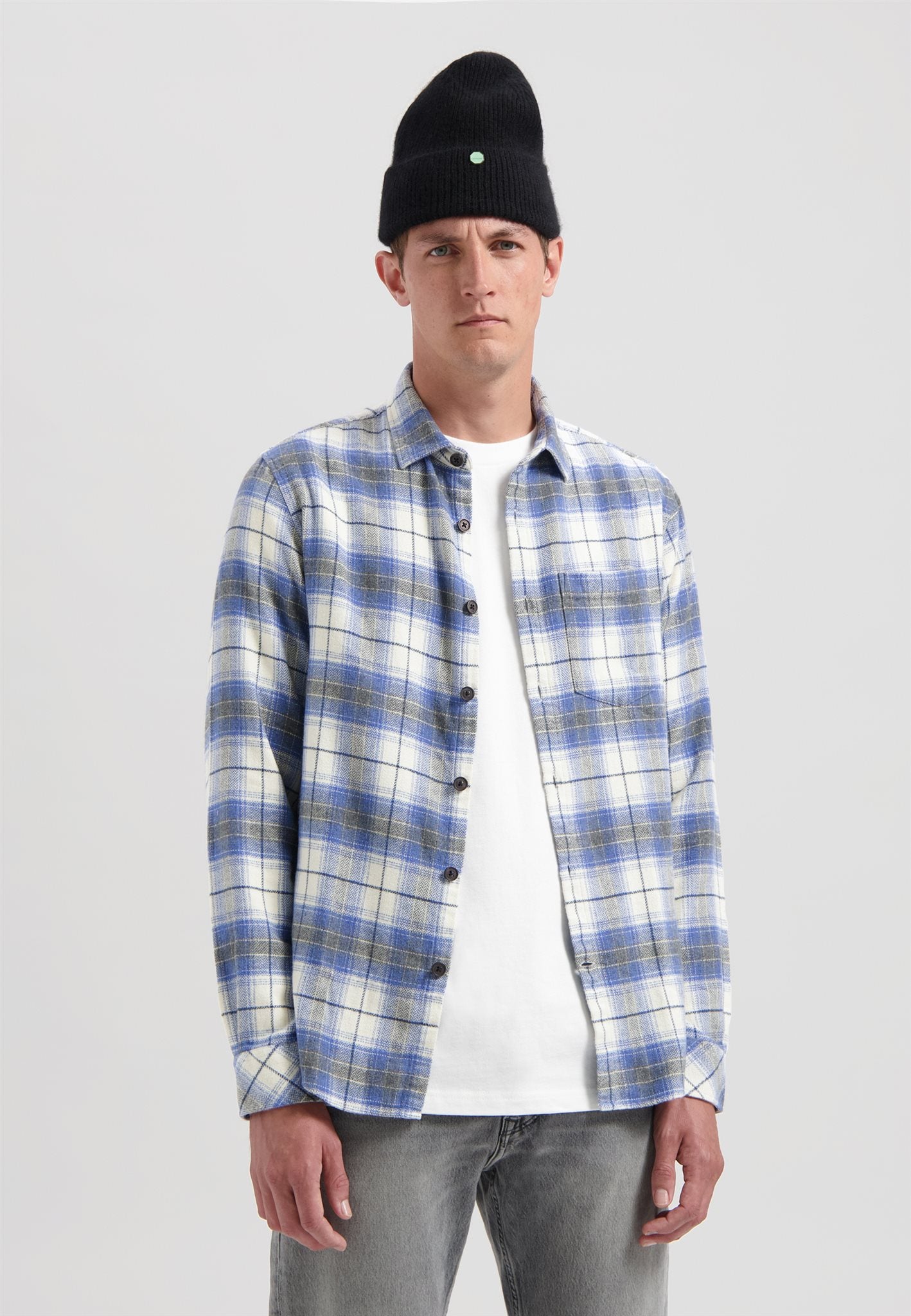 Stein Flanel Shirt Silverbirch