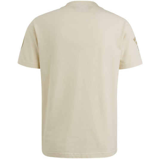 T-shirt Flat Waffle Bone White