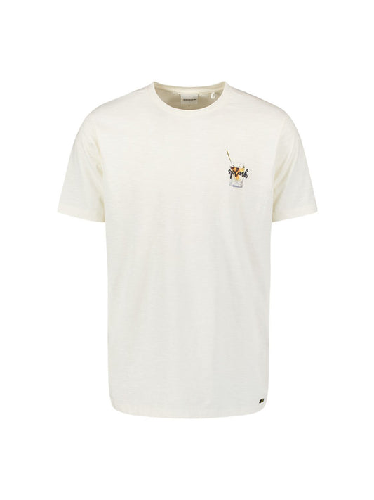 T-shirt Print Slub Natural