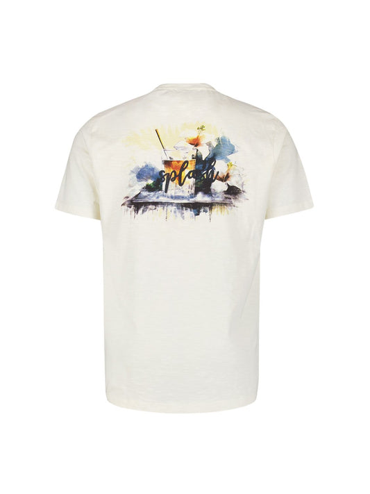 T-shirt Print Slub Natural