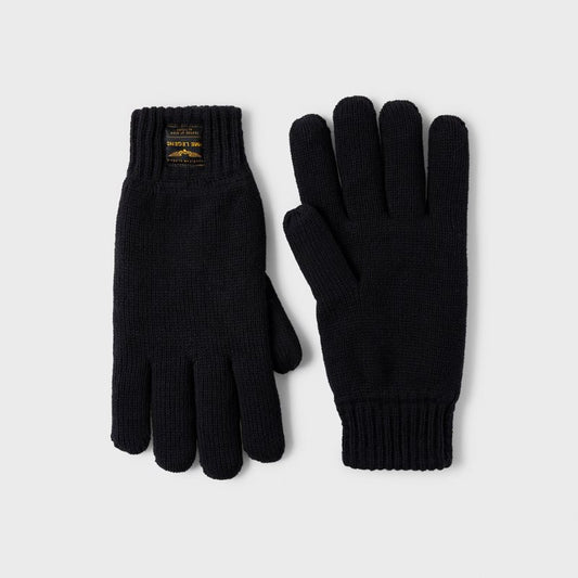 Glove knitted black