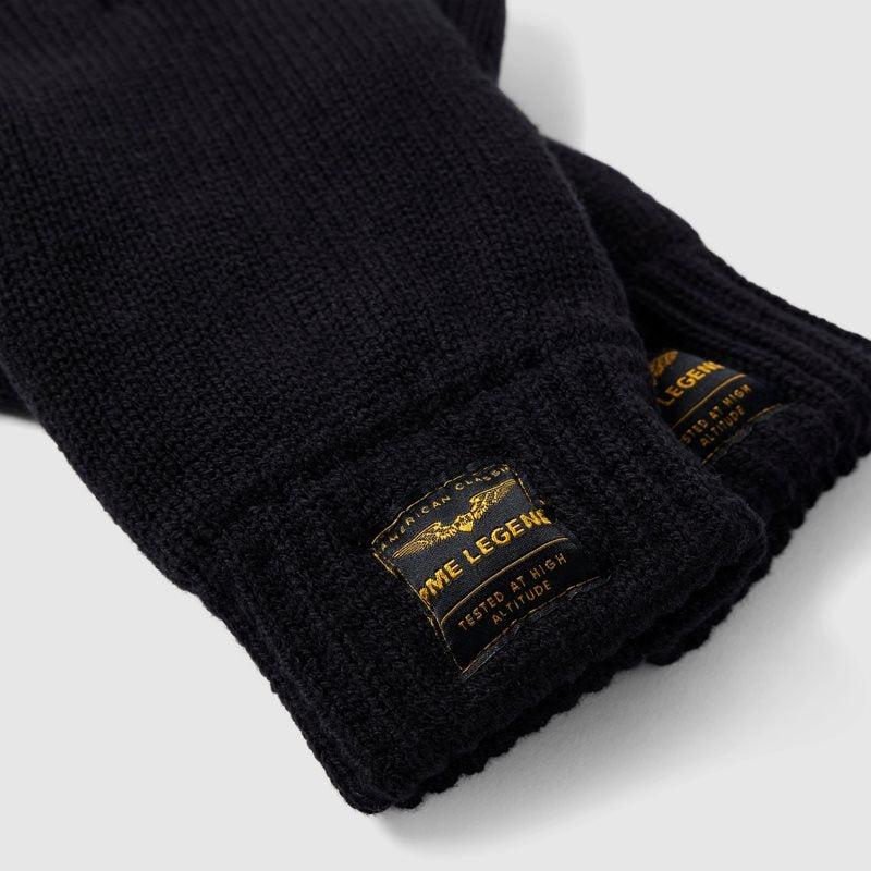 Glove knitted black