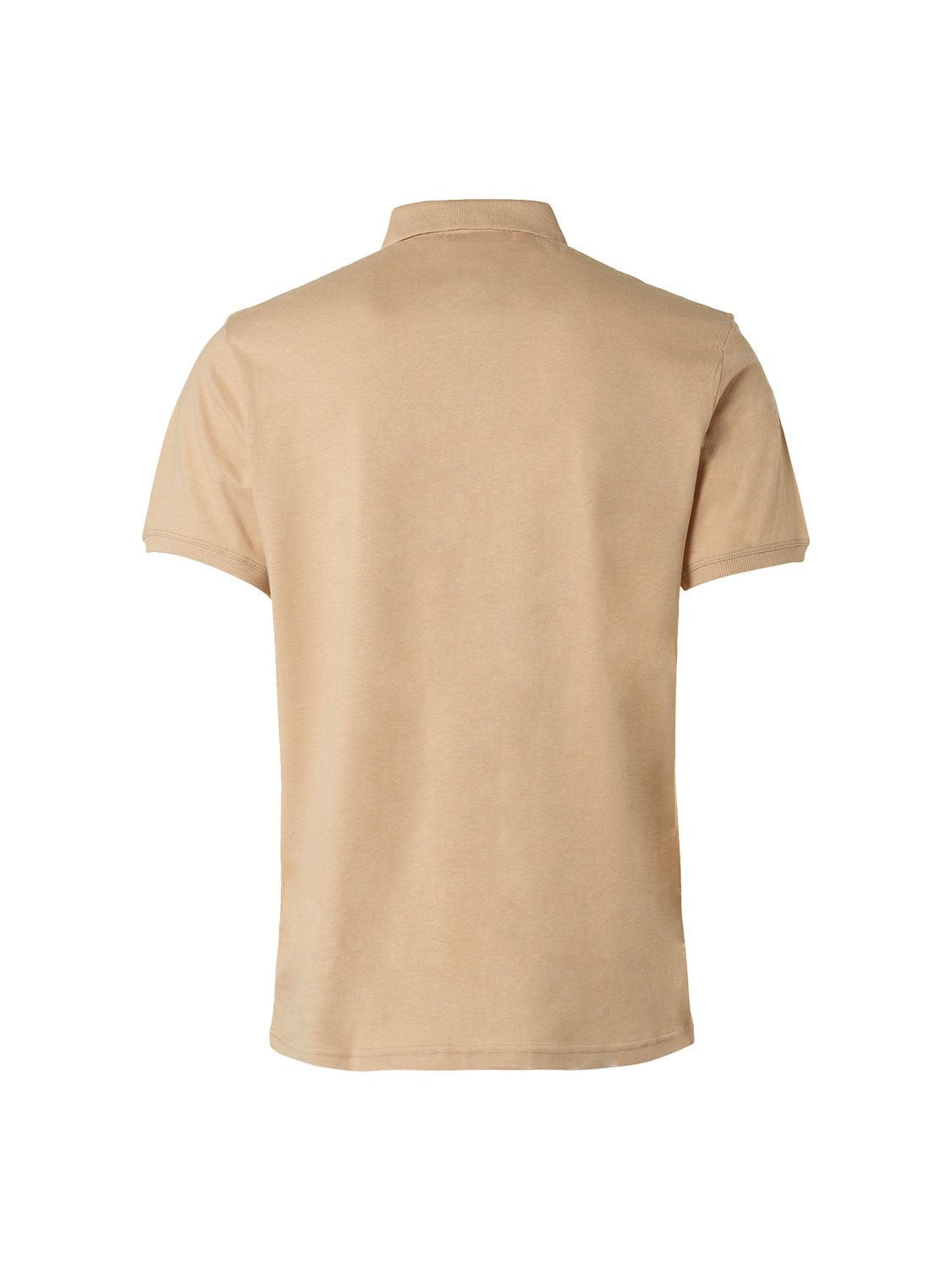 Polo Solid Linen/Cotton Sand
